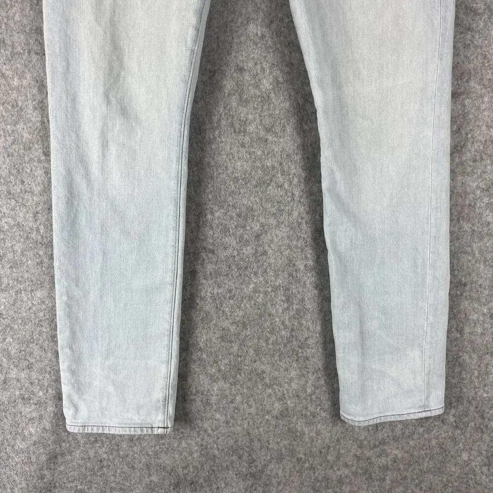 J. Crew 484 Slim Jeans Mens 35x32 Light‎ Wash Distressed Stretch Preppy Casual